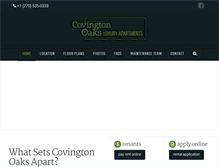 Tablet Screenshot of covingtonoaks.com